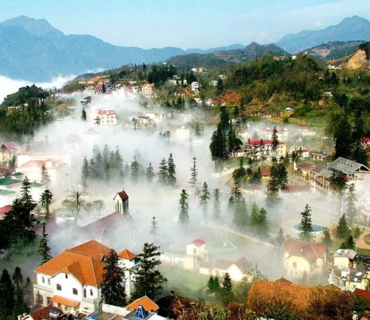 Sapa is covering by the fog
